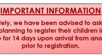 Important Information Effective immediately, we have been advised to ask all new arrivals to Canada-who are planning to register their children in Burnaby Schools-to self-isolate for 14 days upon arrival from […]