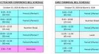 Parent teacher interviews are happening on Thursday, March 5, 2026, virtually from 1:50 – 4:30 pm and then 5:30 – 7:30pm. Click here (Parent Teacher Interviews – Parent Guide Mountain) [&hellip;]