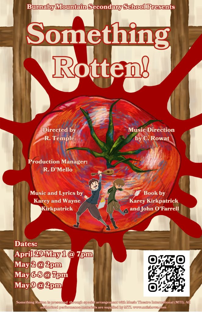 Rotten Spring BMSS SPRING MUSICAL: SOMETHING ROTTEN! | Burnaby Mountain Secondary School